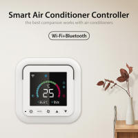 Controlador De Temperatura Y Humedad WiFi Inteligente Para Aire Acondicionado Con Pantalla Táctil LCD Y Control Remoto IR Compatible Con Google Home Alexa - details 0