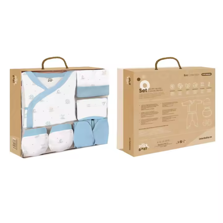 INTERBABY | SET PRIMERA PUESTA 0-6M | SET REGALO 5 PIEZAS BAMBOO - 1