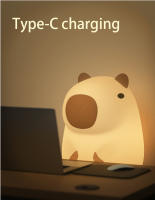 Lámpara De Noche De Silicona Capibara Para Niños Regalo Recargable Por USB Luz De Toque Animal Para Dormitorio - details 6