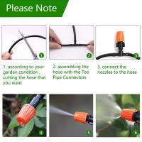 Kit De Riego Con Rojellones Automático Para Jardín 5M-20M Sistema De Mistificación Con Tubo PE 4/7 Y Conector - details 10