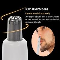 Recortador de Vello nasal para hambres y Mujeres, recortador Eléctrico 2 en 1 Para nariz y orejas', recargable de Cejas y Vello nasal para Rostro y labios - details 1