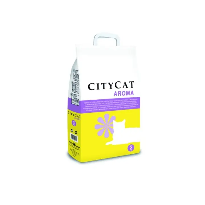 Arena de Gato Sepiolita con Aroma Lavanda CITY CAT 5 Kg - 1