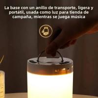 Lámpara LED Táctil con Altavoz Bluetooth, 3 Niveles de Brillo, Reproductor de Música 3W, Compatible con Tarjeta TF, Portátil y Recargable. Lukkalia - Kids and Us / LKKLamp. - details 2