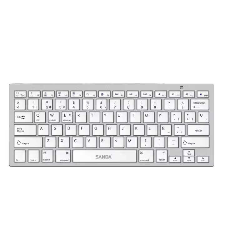 Teclado Bluetooth 5.0 SANDA para Tablet y Móvil - 1