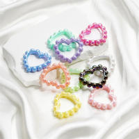 5pcs/Lote Contadores De Corazón De Acrílico Para Hacer Joyas Accesorios DIY Para Pulseras Y Pendientes En Colores Mixtos - details 4