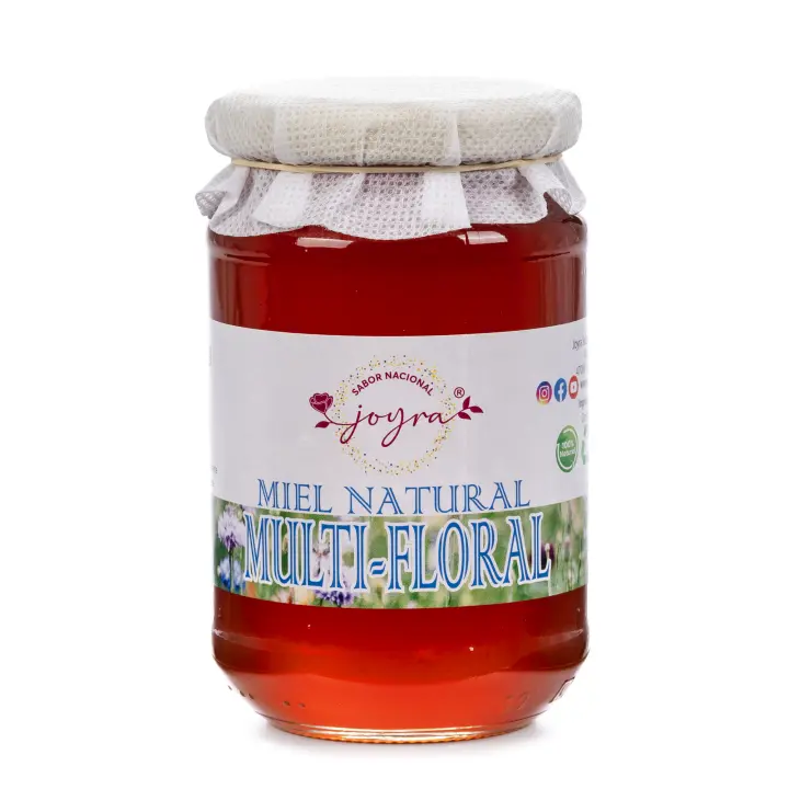 ARTE SABOR Miel 100% natural, pura, cruda. Multifloral, 500gr. 7x7x12 Cm. - 1