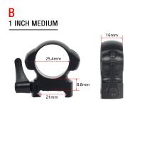 Anillos De Visión Telescópica De Acero Para Rifle De Caza Con Percha Picatinny 25.4mm 30mm Perfil Bajo Medio Alto 2Pcs / Pack Accesorios De Armería - details 15