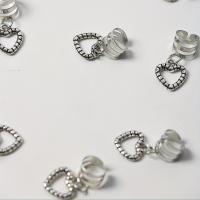 Juego De 10 Piezas Anillos Para Cabello De Aleación Con Colgantes De Forma Elegante Corazón Accesorios Para Cabello De Mujer Para Traviesas - details 5