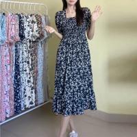 Vestido De Cintura Elástica En Chiffón Para Mujer Verano Casual Elegante Con Manga Corta Plisado Estilo A-line Vestidos Cortos - details 8