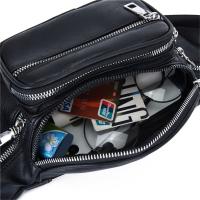 Bolso De Cintura Impermeable De Moda Para Viajes Negro Bolso De Cintura Para Correr Y Senderismo Estilo Cool Y Fashion - details 3