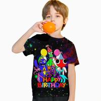Camiseta De Verano Para Niños Con Estampado 3D De Amigos Arcoíris Moda Ropa Infantil Cómoda Impermeable Transpirable Para Primavera Otoño Invierno Unisex - details 5
