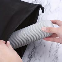 Copa Portátil Para Cepillo De Dientes Y Pasta De Dientes Organizador De Viaje Estuche De Almacenamiento Creativo De Plástico Para Baño - details 4