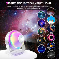 Proyector De Estrellas LED Inteligente Con Control Remoto APP 11 Patrones Luz Nocturna Para Decoración De Habitaciones De Niños Proyección De Galaxia Y Cielo Estrellado - details 0