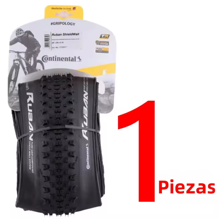 Pneumático Tubless Continental Ruban Shieldwall Para Bicicleta MTB 27.5/29 Pulgadas TLR E-25 Plegable 29 Pulgadas Ciclismo XC - 1