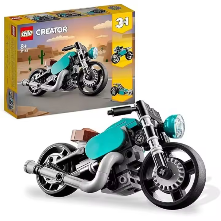 LEGO : Creator - Motocicleta - Moto Clásica 3 en 1 - Regalo Original - Vehículos de Juguete para Niños y Niñas mayores de 8 años - 1
