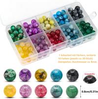 Kit de Cuentas para Bisutería – 200 Cuentas de Cristal, Hilo de Nylon y Separadores Dorados con Strass | Ideal para Pulseras, Collares y Manualidades - details 2