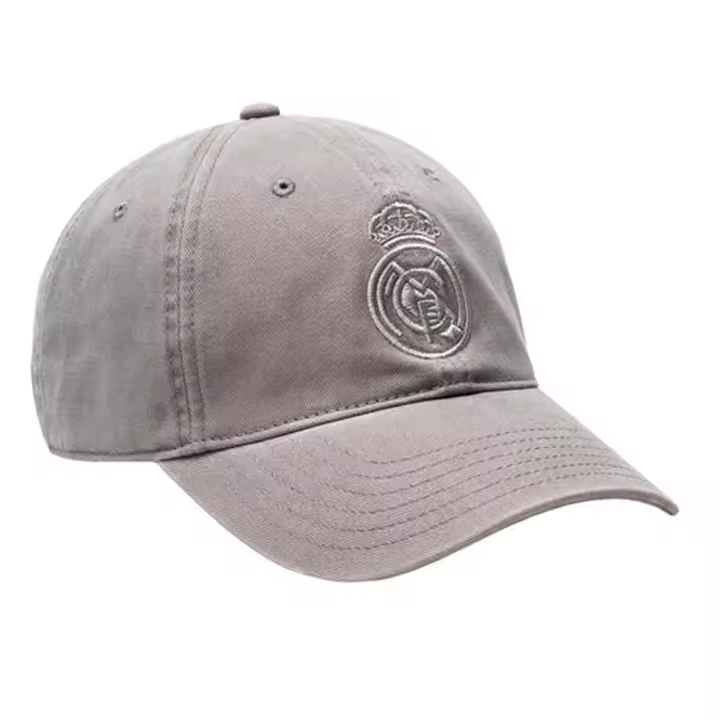 Gorra Real Madrid Nº33, Gorra Adulto con Escudo Bordado Real Madrid Licencia Oficial Gorra Hombre RM3GO33, Color Gris, Talla Única Adulto - 1
