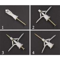 Anclaje De Tornillo De Plástico Para Tejido De Cepillo Puerta De Armario Anclaje De Expansión Para Muro Hueco Tubo De Plástico Accesorios De Anclaje De Avión - details 4