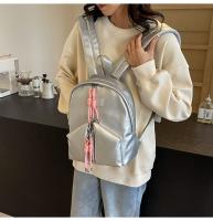 Nueva mochila de moda con contraste de Colores, estilo Korean, informal, primera, de gran capacidad, para estudiantes universitarios, para Mujer - details 10