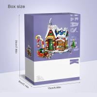Set De Bloques De Construcción De Casa En La Calle De Navidad Para Niños Juguete Educativo DIY De Partículas Pequeñas Decoración Del Hogar Regalo Para Adolescentes Y Adultos - details 2