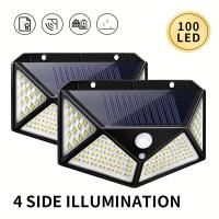 Lámpara De Pared Solar Con Sensor De Movimiento Y Sensor Humano Impermeable Para Jardín Patio Escaleras Luz De Porche - details 1
