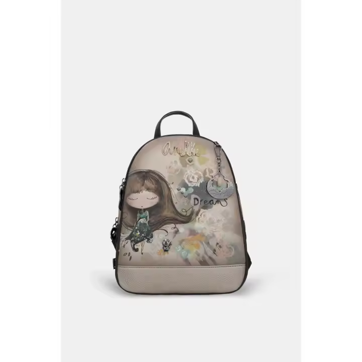 Anekke Real Mochila Triple Compartimento - Ref 41705-044 - Bolsillo Trasero - Medidas 24 x 30 x 12 Cm - Nueva  Colección Otoño/Invierno 25 - - 1