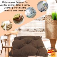 Cojines para Silla, 45x45x7 CM, Efecto Tridimensional, Relleno de 100% Poliéster, Ideal para Comedor, Terraza, Salón y Restaurante,, Fabricado en España - details 3