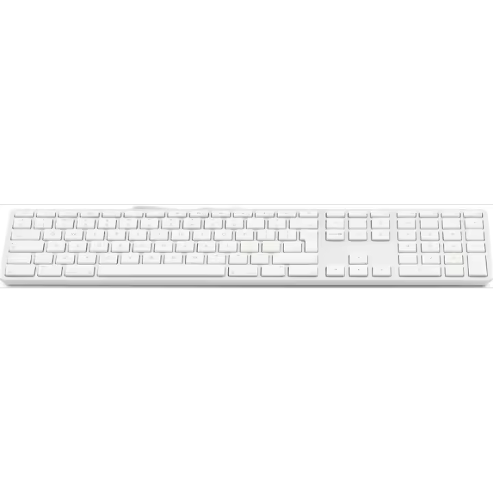 Teclado USB de fuente grande Teclado USB con cable de 110 teclas con 2x USB y cubierta superior de aluminio - Inglés británico - 1