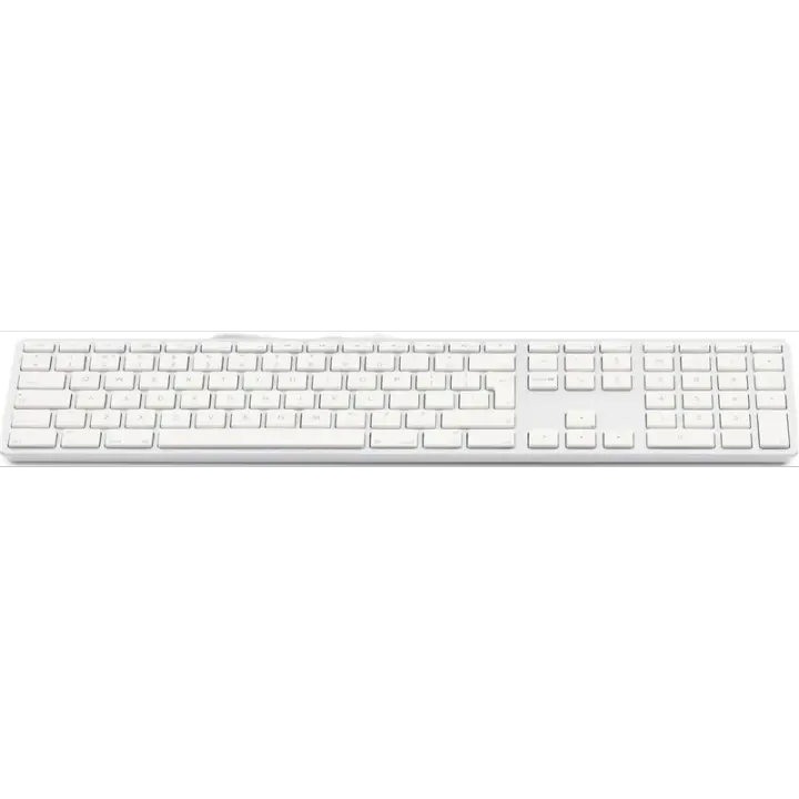 Teclado USB de fuente grande Teclado USB con cable de 110 teclas con 2x USB y cubierta superior de aluminio - Inglés británico - 1