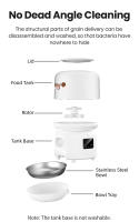 ROJECO 3L Dispensador Automático Para Mascotas Alimentador Inteligente Para Gatos Con Control Remoto WiFi Feeding Dispenser Para Perros Y Gatos - details 10