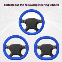 Cubierta De Guantes Para Volante Universal De Silicona Colorido Suave Decoración Automotriz DIY Accesorios Para Coche - details 25
