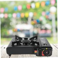 Horno portátil para exteriores, estufa liviana, equipo de cocina para acampar, equipo de emergencia, adecuado para cocinar en campamentos, estufa de gas para exteriores, estufa de cassette portátil para el hogar - details 1