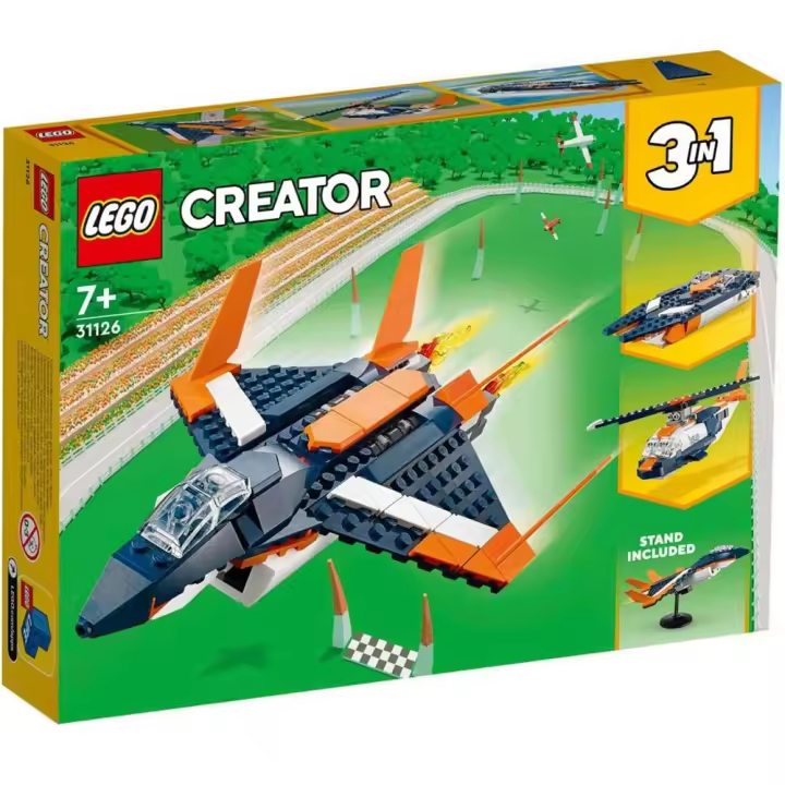 LEGO CREATOR - REACTOR SUPERSÓNICO, HELICÓPTERO Y LANCHA, 31126, TIENDA CON LICENCIA OFICIAL - 1