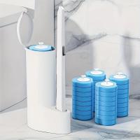 Juego De Limpieza Para Baño Con 16 Cabezas De Cepillo Y Escobas De Inodoro Herramientas De Limpieza Para Paredes Del Baño - details 0