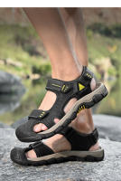 Sandalias De Verano Para Hombre Talla Grande En Cuero Genuino Antideslizantes Con Suela Suave Y Estilo Moderno 38-46 - details 8