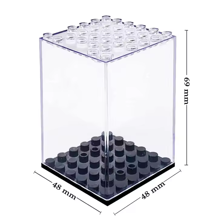 Caja De Exhibición De Acrílico Para Mini Figuras Y Bloques De Acción Caja Pila Para Coleccionistas De Figuras a Prueba De Polvo - 1
