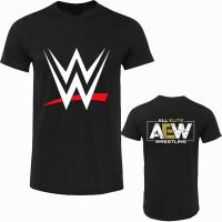 Camiseta De Algodón Para Hombre WWF Attitude O-Neck Casual Oversized Streetwear Verano Manga Corta Alta Calidad - details 6