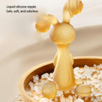 1PC Juguete Antienherrumbre Para Bebé Dientes De Silicona Colores Conejo Mordedor Deporte Y Juego Para Bebés - details 5