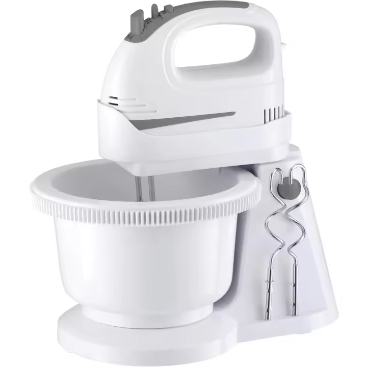 Batidora con Bol 2L 300W | 5 Velocidades + Turbo, Desmontable, Mezcladora Eléctrica de Cocina Pritech - 1