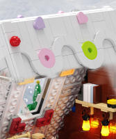 HUIQIBAO Bloques De Construcción Navideñas MOC Casa De Santa Claus Modelo Exclusivo Para Niños Y Adultos Juguetes De Cabaña DIY Regalo De Año Nuevo - details 7