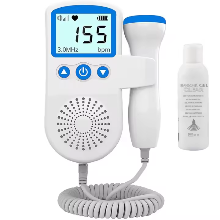 GEL + DOPPLER monitor Detector de frecuencia cardíaca fetal del bebé sin radiación para escuchar el latido del corazón del bebé - BIG HOME GOODS - 1