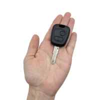 Banner - Carcasa mando llave de coche 2 botones compatible con Peugeot negro