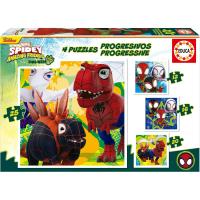 Puzzle Progresivo Dino Spidey de 12 a 25 Piezas Medidas: 16 x 16 cm. Educa 20343 - details 0