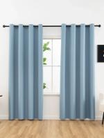2pcs Cortinas De Blackout 100% Terciopelo Térmicas Y Decorativas Para Dormitorio Y Sala De Estar Aislamiento Acústico Y Luz - details 12