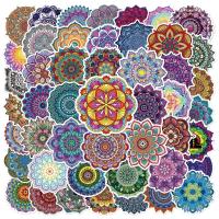 50PCS Pegatinas De Motocicleta Impermeables De 50PCS Con Diseño De Mandalas Graffiti Para Casco Y Maletero Cubierta De Ralladuras Del Cuerpo De La Motocicleta - details 1