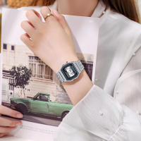 Reloj Digital Elegante Para Mujer En Oro Y Plata De Acero Inoxidable Reloj De Pulsera Electrónico Para Negocios Y Hombres - details 9