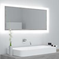 vidaXL Espejo de baño LED acrílico color 100x8,5x37 cm en color Roble Sonoma/Negro/Madera antigua y más | decorativo de pared para baño dormitorio recibidor moderno - details 3