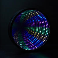 1pc Espejo De Luz Infinita LED Montado En La Pared Y En La Mesa Alimentado Por 3 Pilas AA (no Incluidas) Luz De Iluminación De Moda - details 8