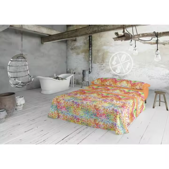 Lois - Juego de Sábanas Lois PARTY Multicolor Cama de 105 3 Piezas - 1