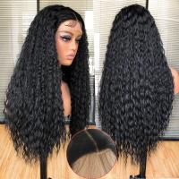 Pelucas Sintéticas Largas Y Rizadas De Encaje Frontal Para Mujeres Negras Con Pelo Fino Y Ondulado Resistente Al Calor 13x3 - details 2